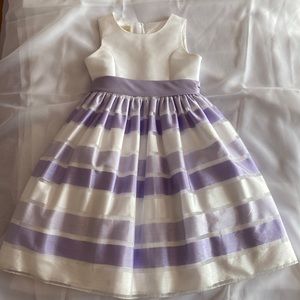 American Princess girls formal dress size 10.  Purple/White.  Machine washable.
